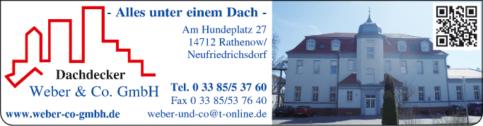 Anzeige Dachdecker Weber & Co GmbH