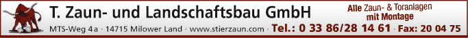 Anzeige T. Zaun- und Landschaftsbau GmbH