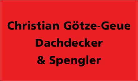 Kundenlogo von Christian Götze- Geue Dachdecker & Spengler