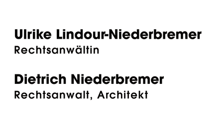 Kundenlogo von Anwälte Lindour-Niederbremer, Ulrike,  Niederbremer, Dietrich