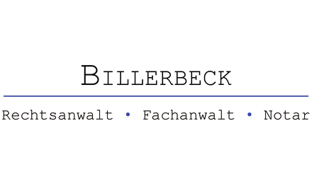 Kundenlogo von Billerbeck Rechtsanwalt Fachanwalt Notar