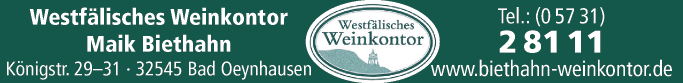 Anzeige Westfälisches Weinkontor