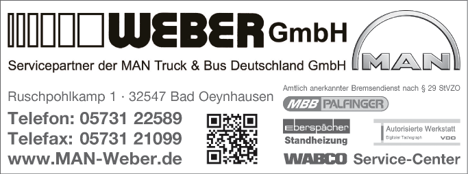 Anzeige Weber GmbH