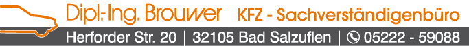 Anzeige KFZ-Sachverständigenbüro Brouwer