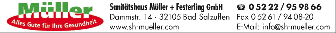 Anzeige Müller + Festerling GmbH