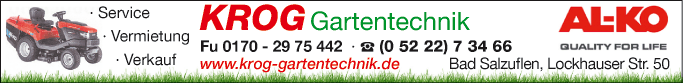Anzeige Krog Gartentechnik