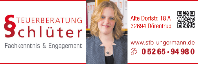 Anzeige Katharina Schlüter Steuerberatung