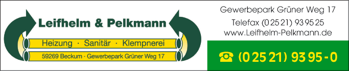 Anzeige Leifhelm & Pelkmann GmbH