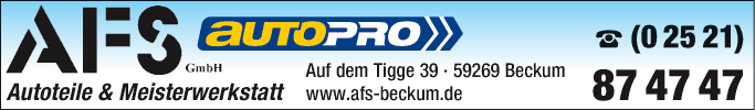 Anzeige AFS GmbH Auto Pro