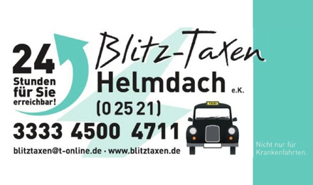 Kundenlogo von Blitz-Taxen Inh. Petra Helmdach