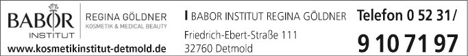 Anzeige BABOR Institut Regina Göldner