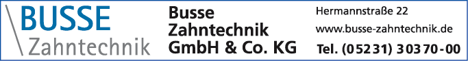 Anzeige Busse Zahntechnik GmbH & Co. KG