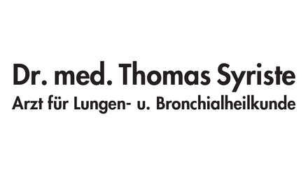 Kundenlogo von Syriste Thomas Dr. med. Arzt f. Lungen- u. Bronchialheilkunde