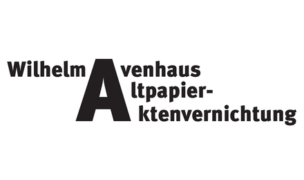 Kundenlogo von Avenhaus Wilhelm Altpapier- u. Aktenvernichtung