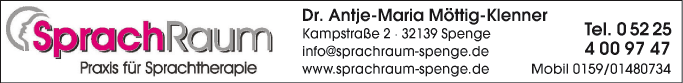 Anzeige SprachRaum Praxis für Sprachtherapie