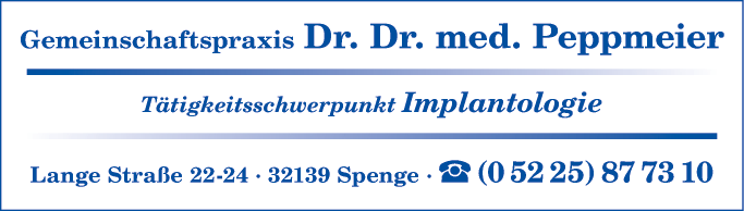 Anzeige Peppmeier Dr. Dr.