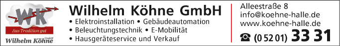 Anzeige Köhne Wilhelm GmbH Elektro