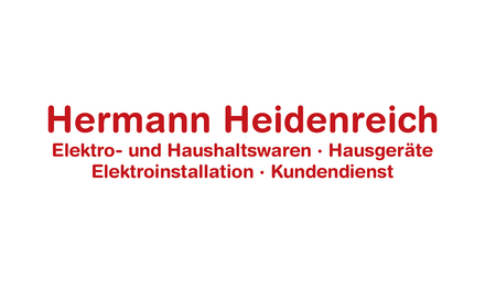Kundenlogo von Heidenreich Hermann Hausgeräte