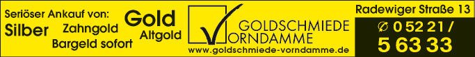 Anzeige Vorndamme Joachim Goldschmiede