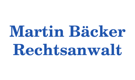 Kundenlogo von Bäcker Martin Rechtsanwalt