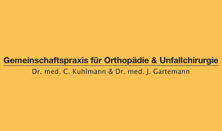 Kundenlogo von Gemeinschaftspraxis für Orthopädie und Unfallchirurgie Kuhlmann und Gartemann