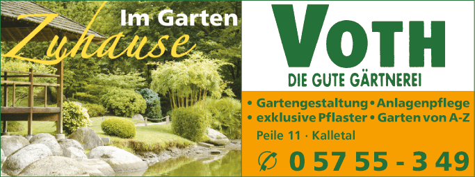 Anzeige Blumen Voth Garten- & Landschaftsbau
