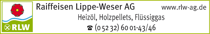 Anzeige Raiffeisen Lippe-Weser AG - Heizöl/ Diesel