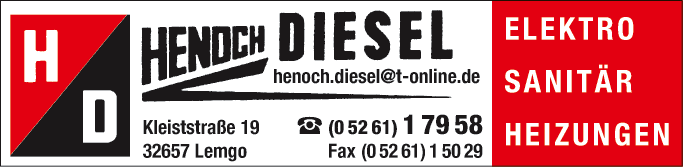 Anzeige Diesel Henoch