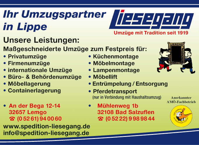 Anzeige Liesegang Transport und Logistik GmbH