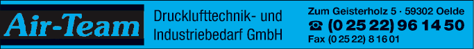 Anzeige Air-Team Drucklufttechnik & Industriebedarf GmbH