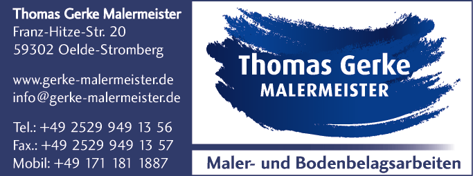 Anzeige Thomas Gerke Malermeister
