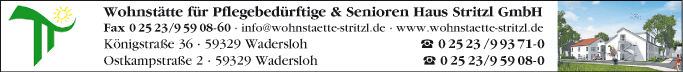 Anzeige Wohnstätte für Pflegebedürftige & Senioren - Haus Stritzl GmbH