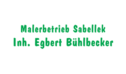 Kundenlogo von Egbert Bühlbecker Sabellek Malerbetrieb