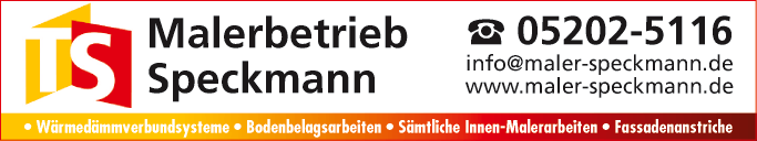 Anzeige Malerbetrieb Speckmann
