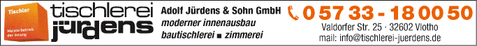 Anzeige Jürdens Adolf & Sohn GmbH