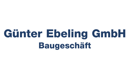 Kundenlogo von Günter Ebeling GmbH Baugeschäft