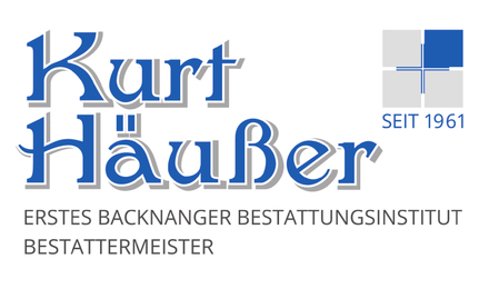 Kundenlogo von Erstes Backnanger Bestattungsinstitut Kurt Häußer