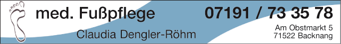 Anzeige Dengler-Röhm Fußpflege med.