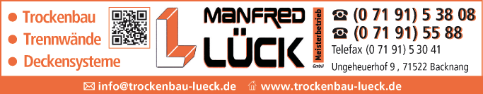 Anzeige Lück Manfred GmbH