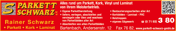 Anzeige Parkett Schwarz e. K.
