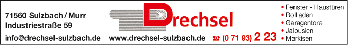 Anzeige Drechsel Fenster und Rolladen