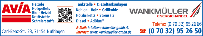 Anzeige Wankmüller A. GmbH u. Co.KG
