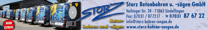 Anzeige Storz Betonbohren und -sägen GmbH