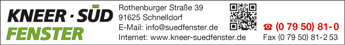 Anzeige SÜD-FENSTER GmbH & Co KG