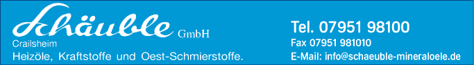 Anzeige Schäuble GmbH