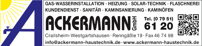 Anzeige Ackermann GmbH