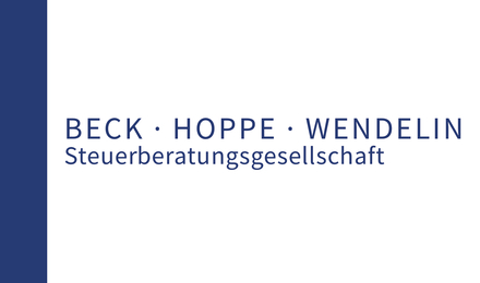 Kundenlogo von BHW Beck-Hoppe-Wendelin PartmbB Steuerberatungsgesellschaft