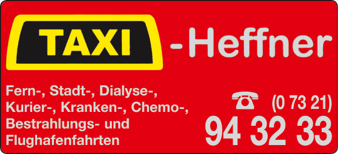 Anzeige Taxi Heffner