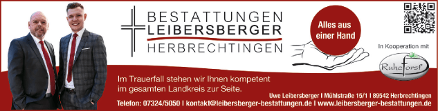 Anzeige Leibersberger