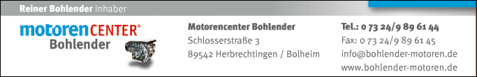 Anzeige Motorencenter Bohlender